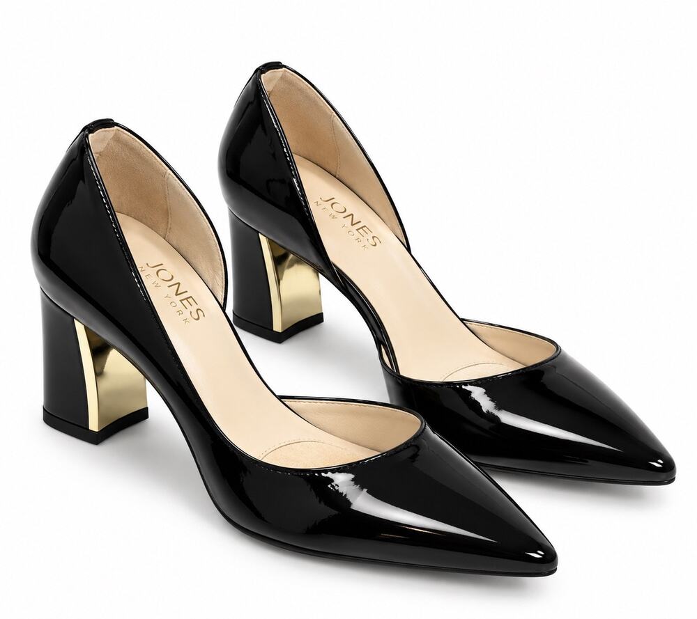 Jones New York Black Patent Leather Pumps